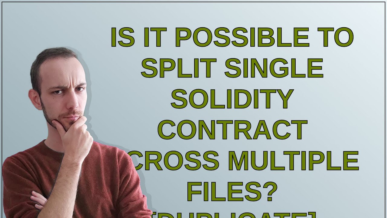 Ethereum: Is it possible to split single Solidity contract across multiple files?