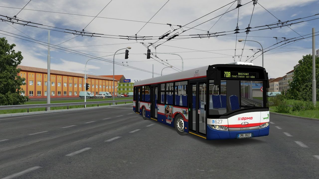SIMT MHD - Linka 70A Solaris Urbino 12 DPMO #627