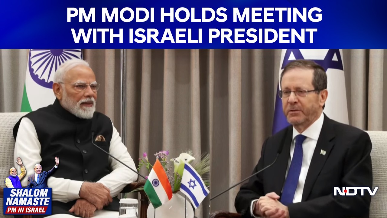 PM Modi Israel Visit | PM Modi Meets Israeli President Isaac Herzog As Part Of His State Visit