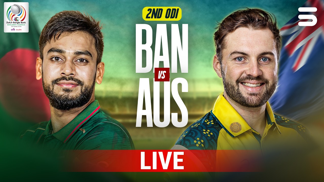 Live | Bangladesh vs Australia | Match 02 | ODI Series 2026 | M9K1U