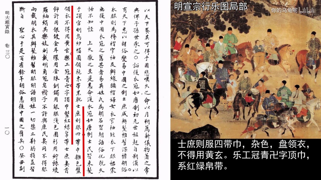 大明洪武元年，朱元璋下詔倡導恢復漢唐衣冠，&ldquo;復中國之舊&rdquo; 明太祖回復唐制衣冠（日月重開大統天，現在也需要恢復，因為剃髮易服被滿清破壞完了）