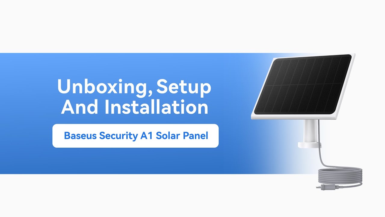 Baseus Security A1 3W Solar Panel | What's in box