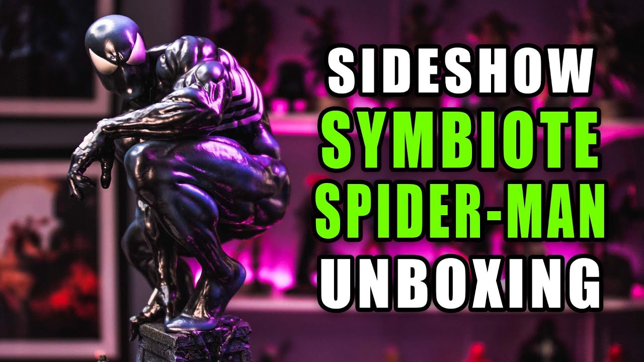 Sideshow Symbiote Spider-Man Statue Unboxing