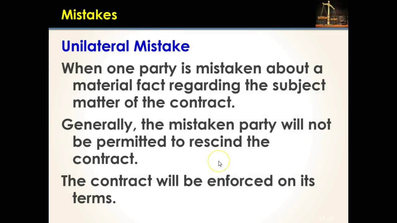 Week 5 Video Lecture - Mistake of Fact Defense