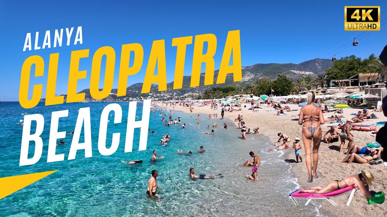 Alanya Cleopatra Beach & Damlataş 2025 | Walking Tour | [4K HD/60 fps]