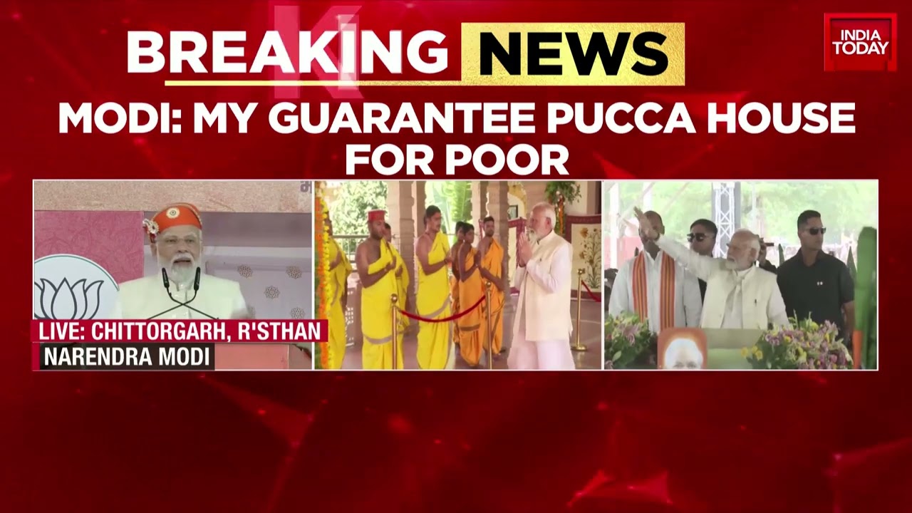 PM Modi Guarantee&rsquo;s Pukka House For Poor, Fulfilled Guarantee Of Narmada Water To Raj