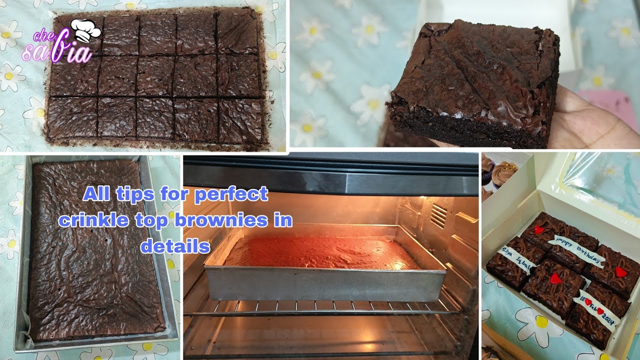 fudge crinkle top brownies Best recipe ever perfect recipe by Vlogs with Safia