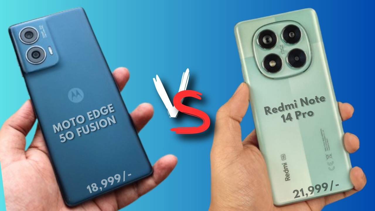Moto Edge 50 Fusion 5g Vs redmi Note 14 pro 5g - Detailed Comparison | Techunwind