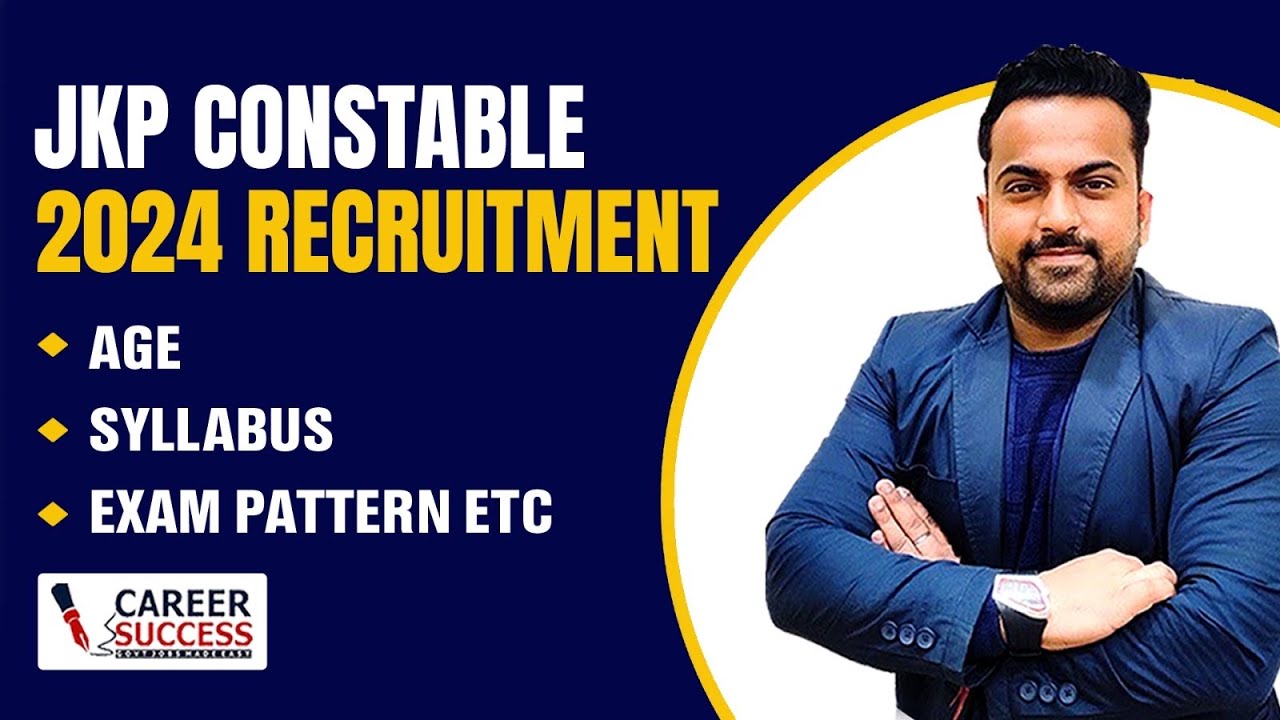JKP CONSTABLE 2024 Recruitment 👉Age,Syllabus,Exam Pattern👉Informative Video #jkpconstable