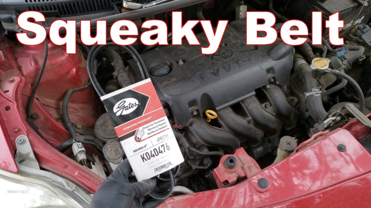 How to Fix A Squeaky Belt - Serpentine Belt Replacement Toyota Yaris