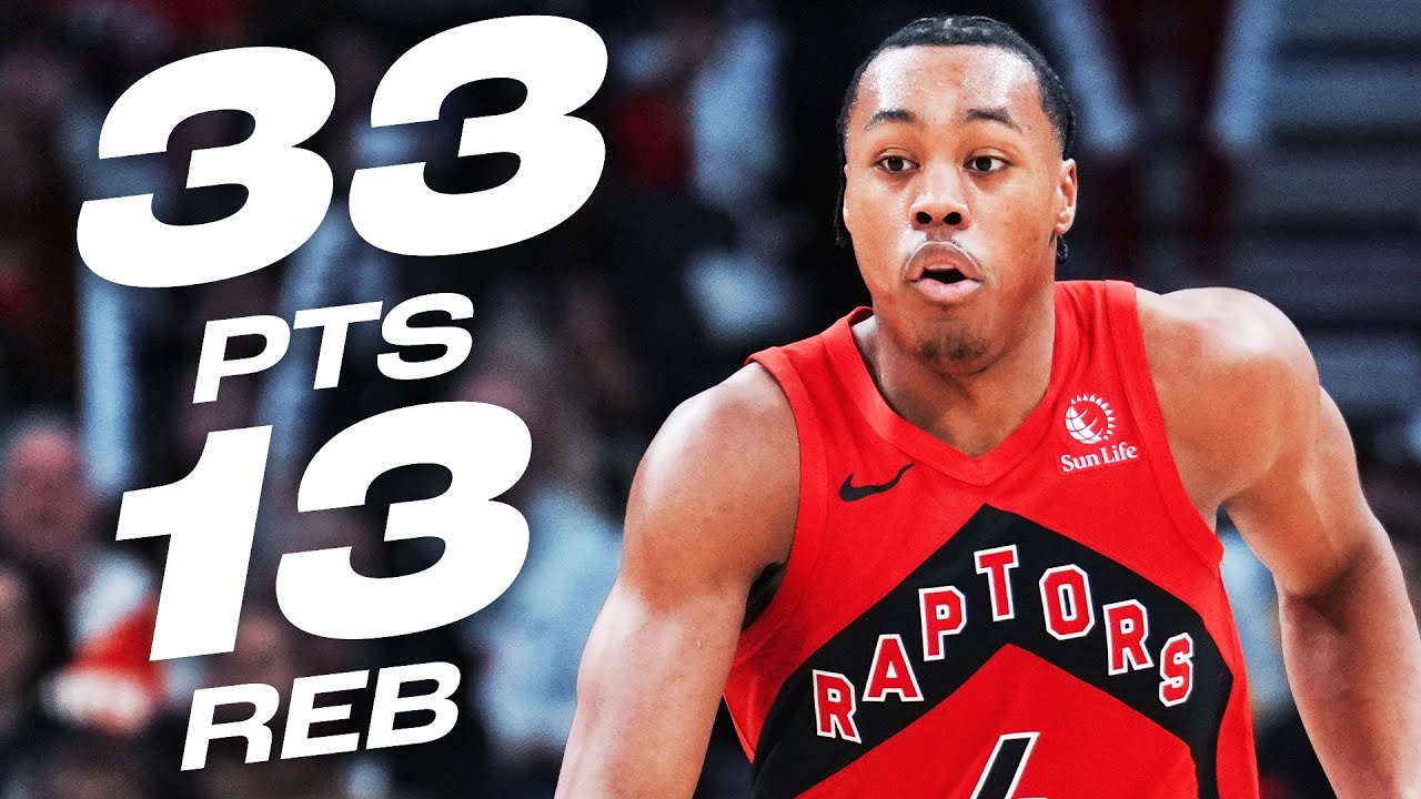 Scottie Barnes&rsquo; DOUBLE-DOUBLE Performance In The Raptors W! 😤| January 1, 2025