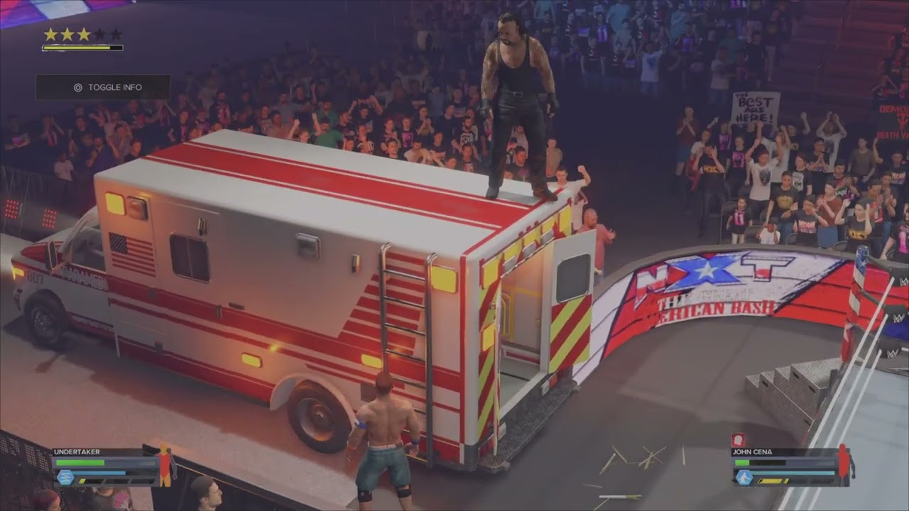 John Cena v Undertaker Ambulance Match WWE 2K24 PS5 4K Gameplay