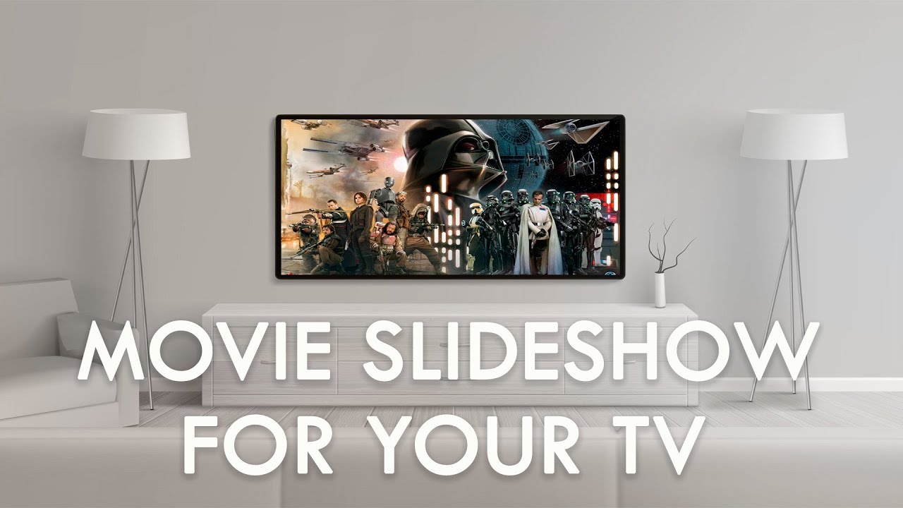 Star Wars Slideshow for Your TV | Famous Movies Screensaver | 1 Hour, No Sound