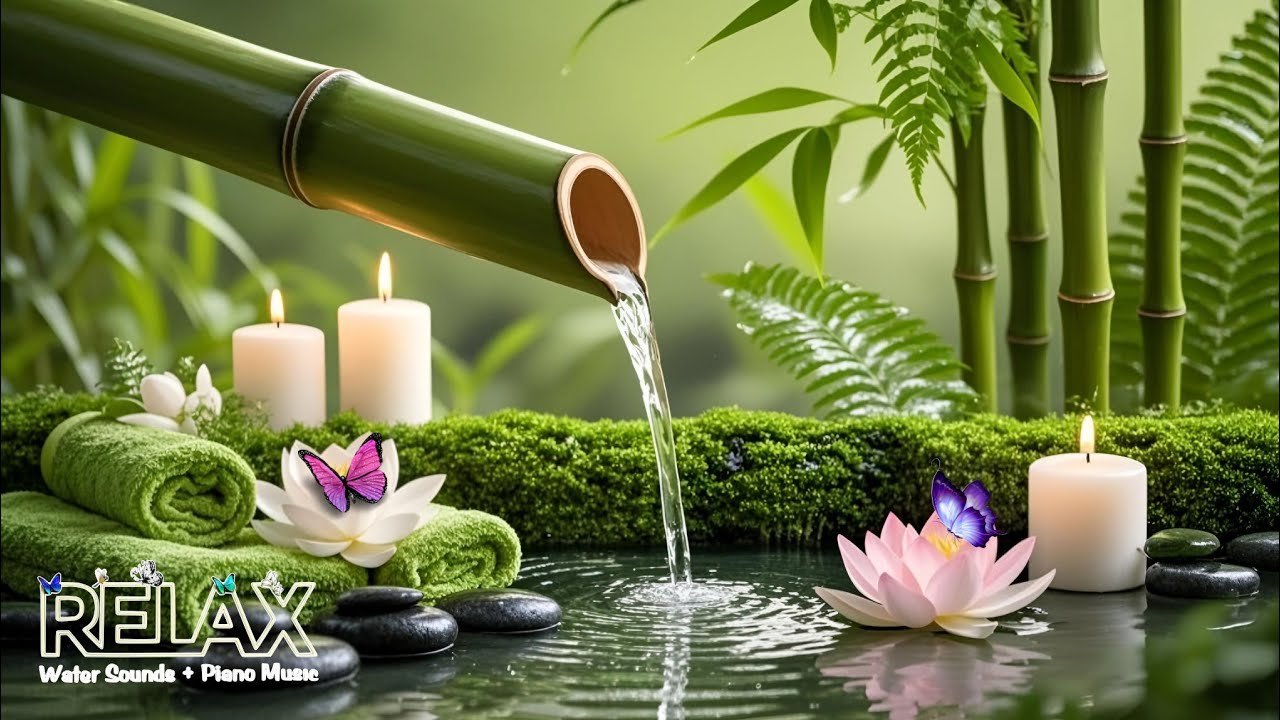 Healing Music for Anxiety Disorders 🌿 Meditation Music Relax Mind Body, Bamboo, Nature Sounds