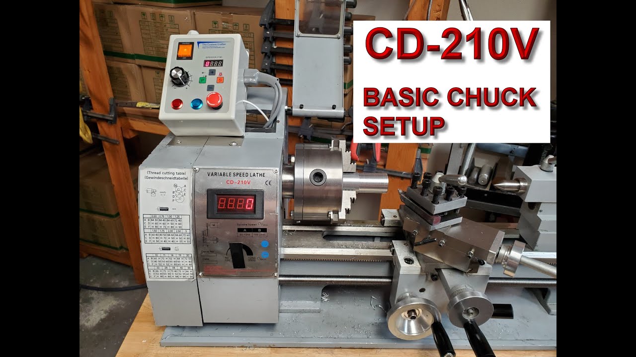 CD - Токарный станок 210 В 8 X 16 с eBay. Настройка патрона, часть 3. Обзор.