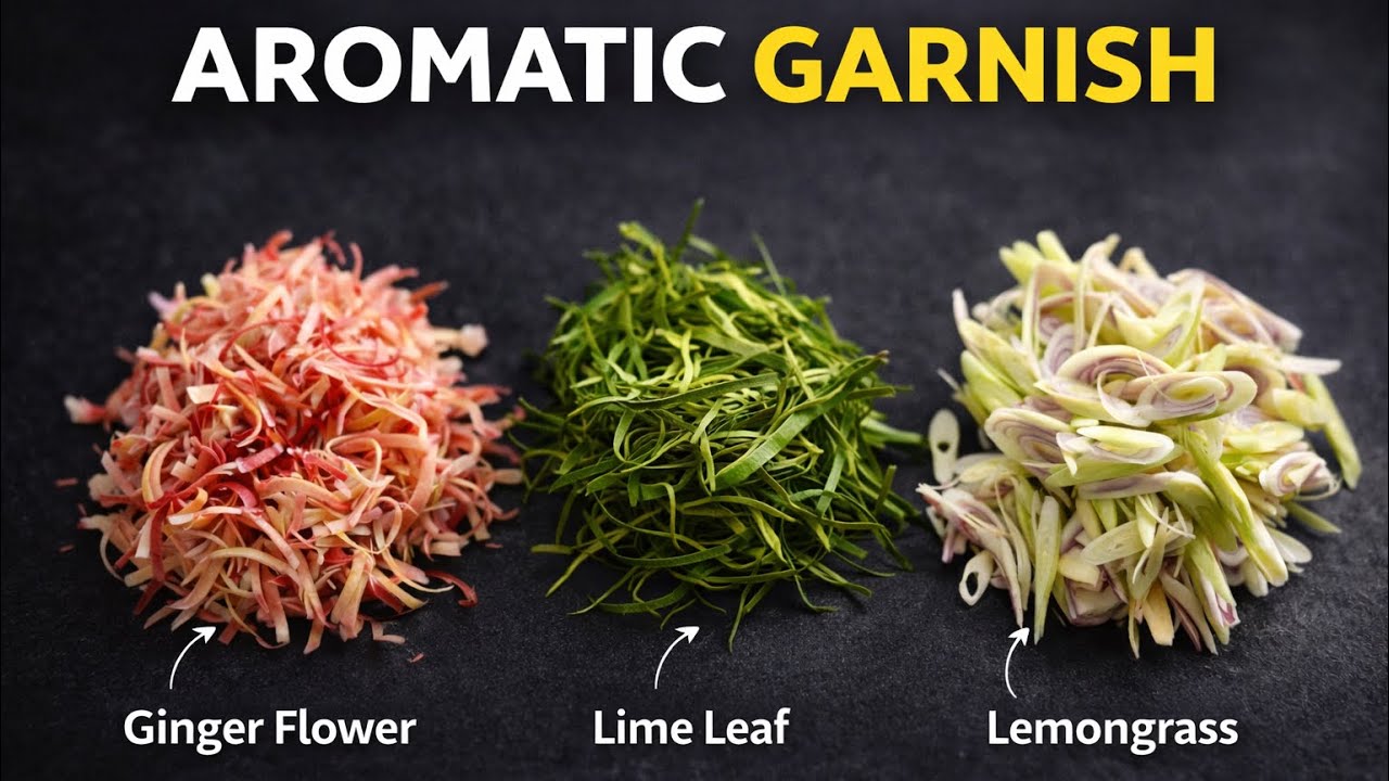 How to Cut Fresh Herbs Properly | Lemongrass, Lime Leaves & Ginger Flower