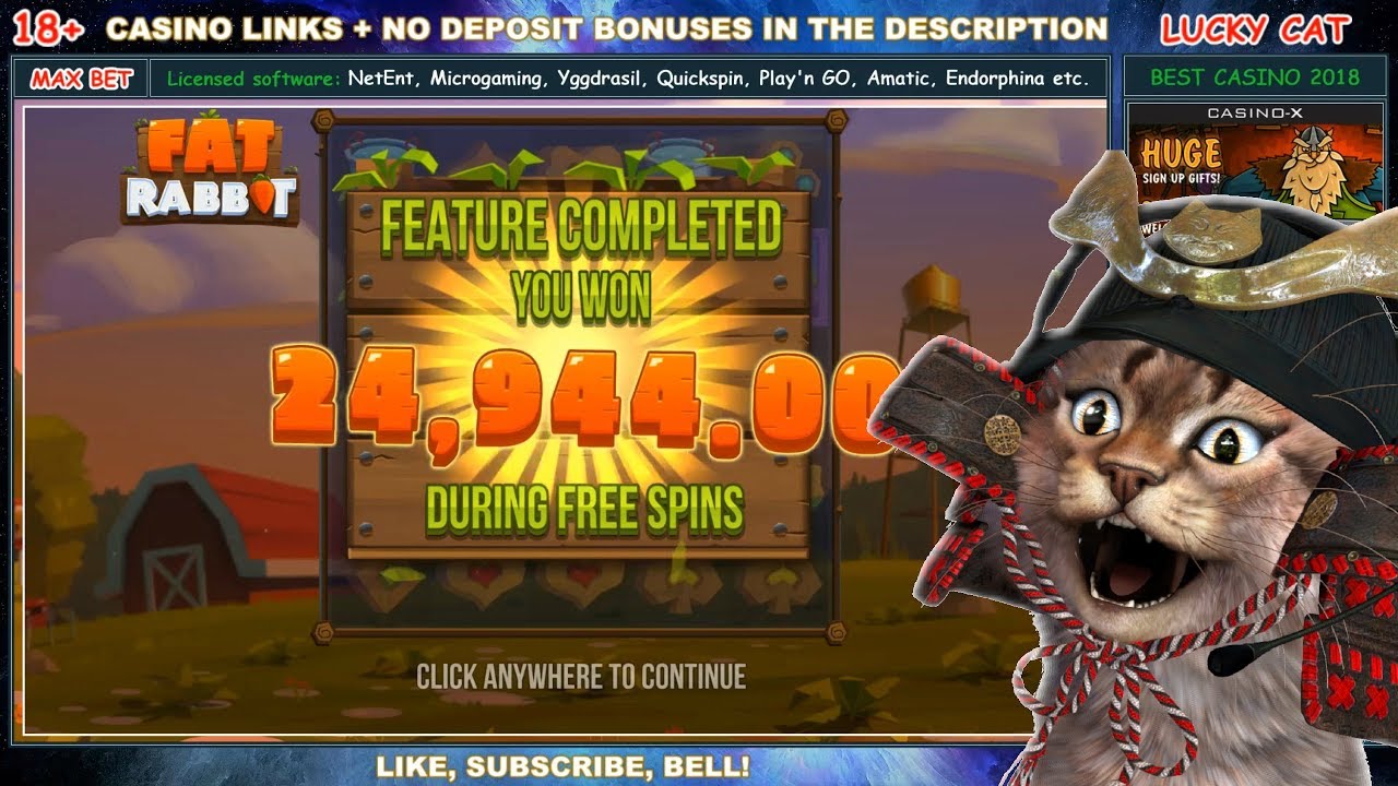 Fat Rabbit (Push Gaming) Slot +24 944&euro; - MAX BET 100&euro; CASINO BIG WIN - HIGH ROLLER