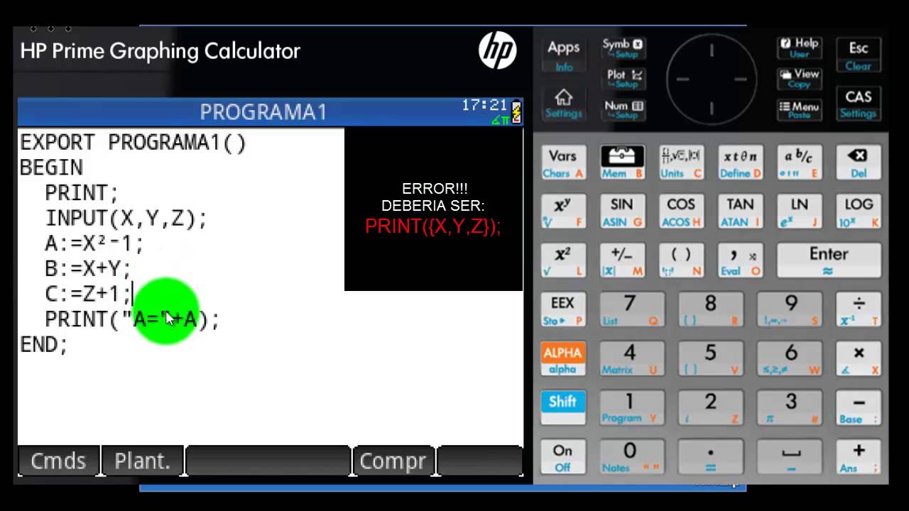 HP PRIME: PROGRAMANDO LA HP PRIME 01