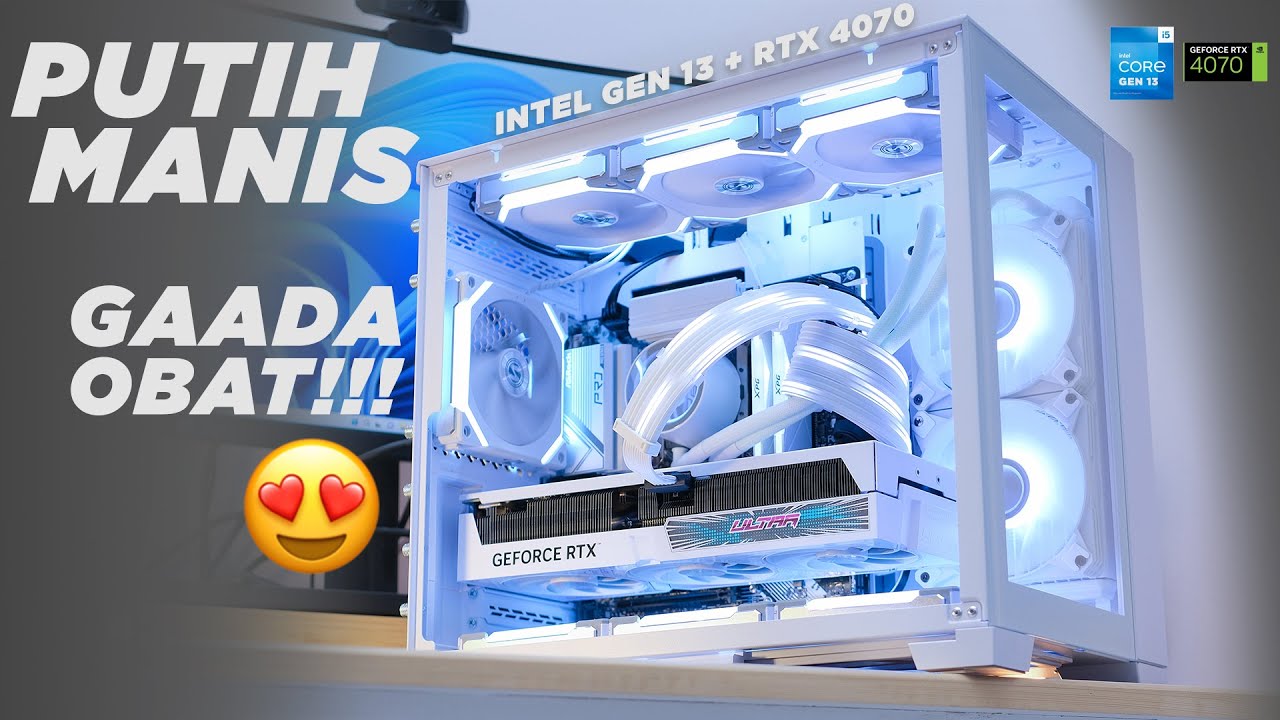 Bening Banget!! 😍 Rakit PC Gaming Editing All-White Pakai Intel Gen 13 dan RTX 4070!