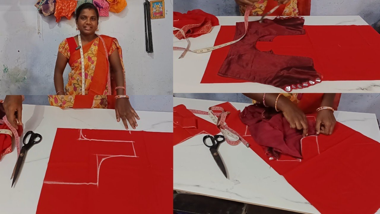 బ్లౌజ్ కటింగ్ ✂️ఫర్ఫెక్ట్ గా రావాలంటే నేను చెప్పిన కొలతలు గుర్తుంచుకోండి👍🥰