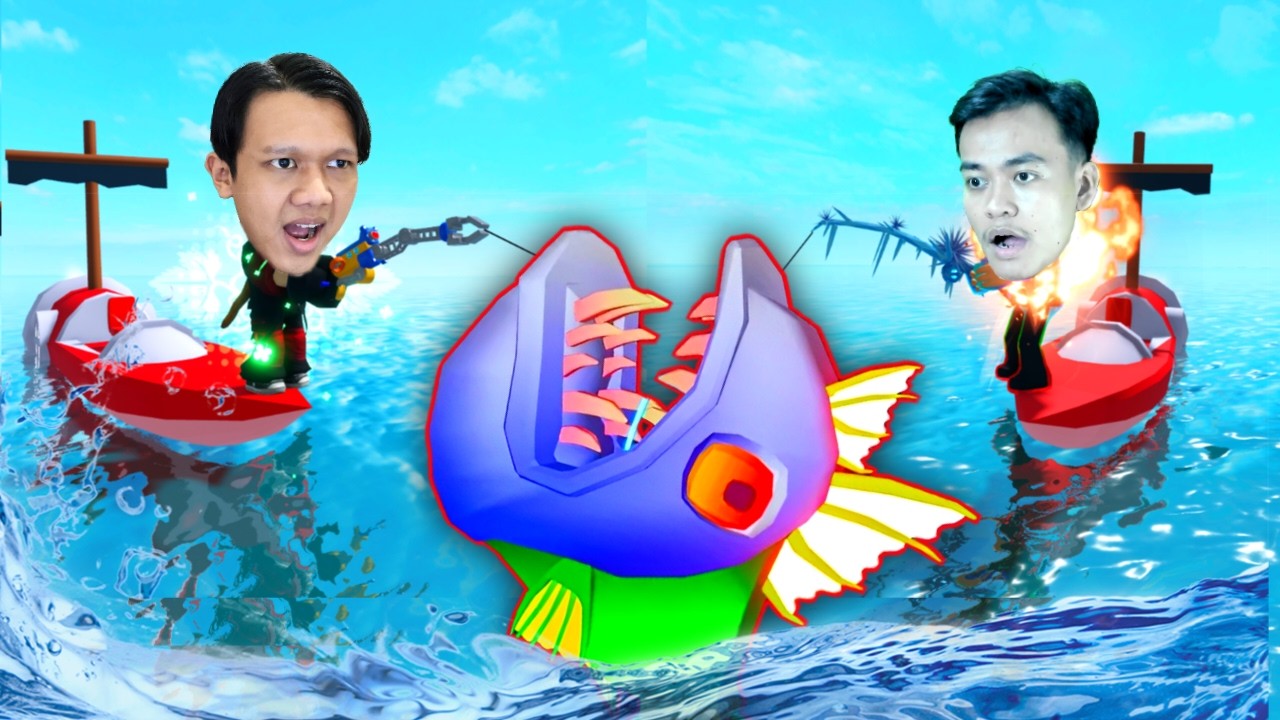 Aku & @Surya27 Nekat Mancing Semua Makhluk Mitologi Laut Dunia 1 | Roblox Go Fishing