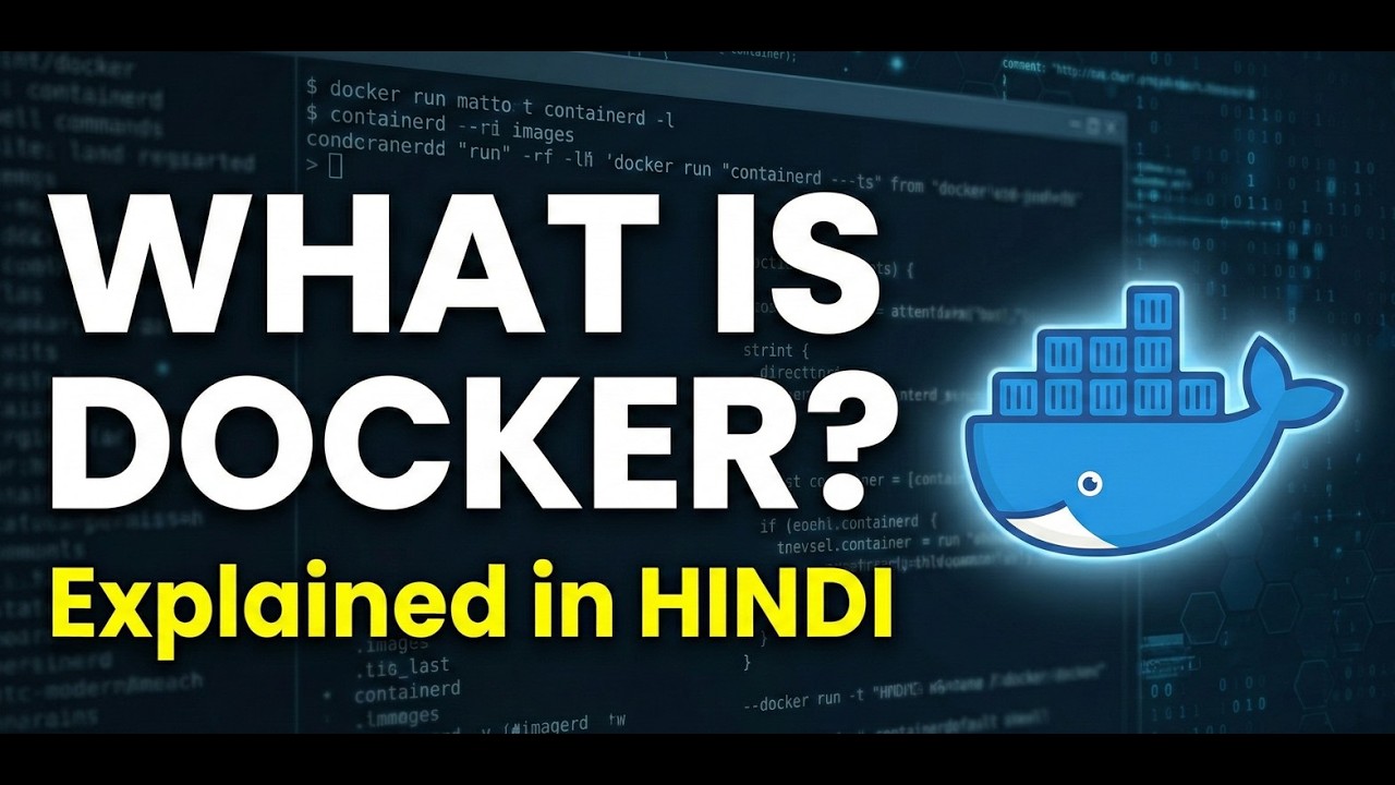 Introduction to Docker in Hindi |Run Apps Without Installing Dependencies!