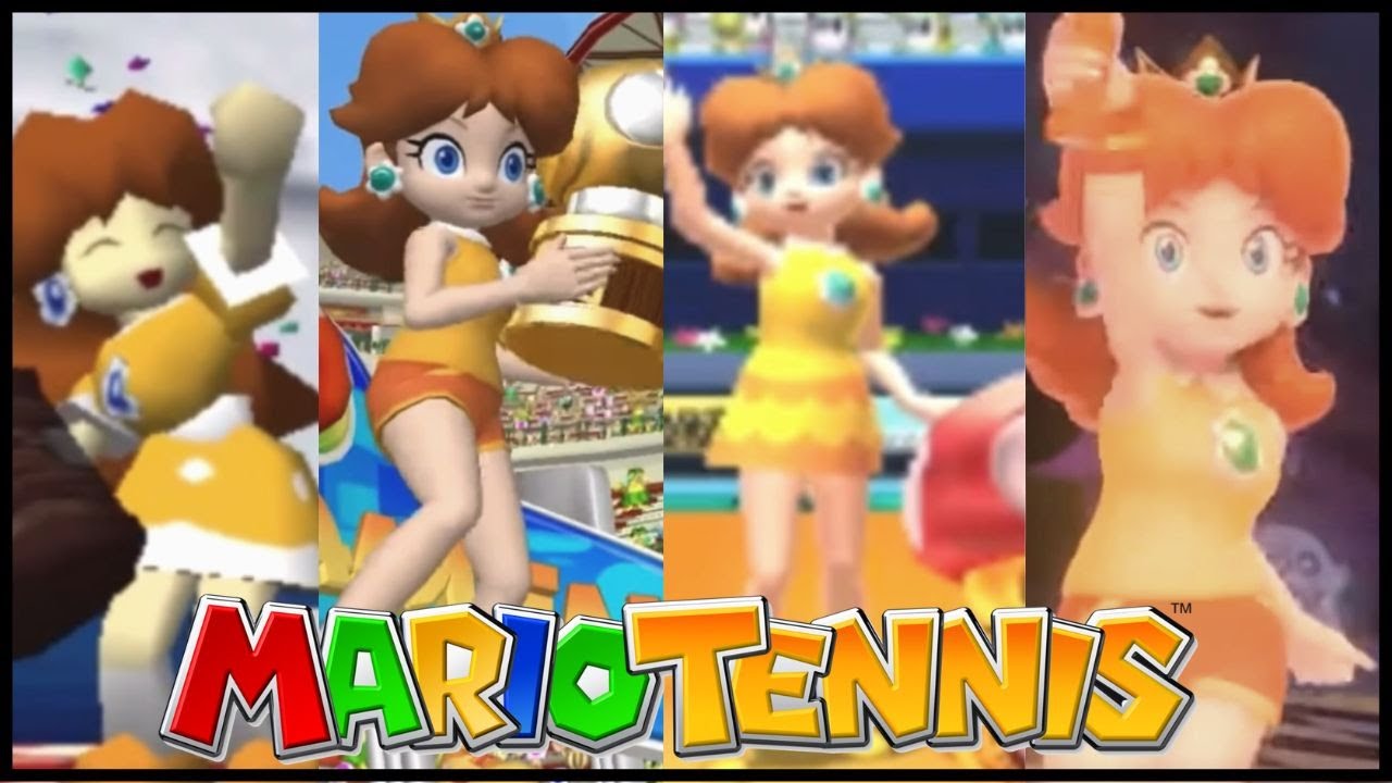 ✿ Mario Tennis Series - Princess Daisy Winning Animations ✿