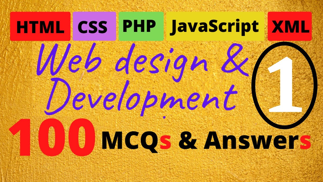 MCQ Questions and Answers | Web Design and Web Development | Free PDF