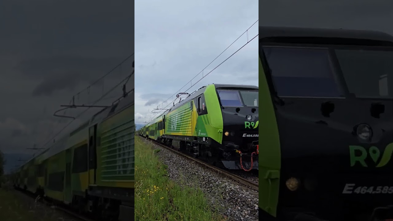 E464 585 nuova livrea e vivalto 2&ordf; serie nuova livrea regionale da Firenze smn a Pisa centrale
