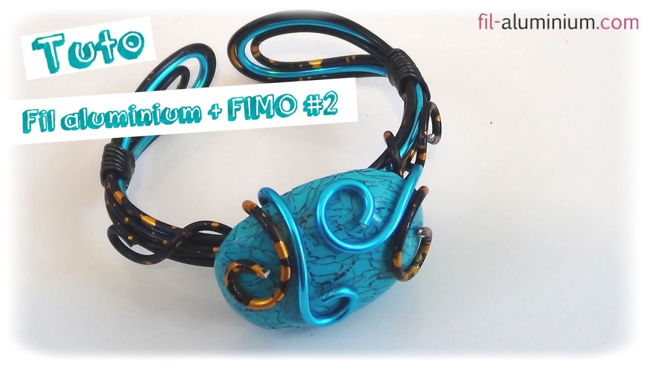 { Tuto } Bijoux fil aluminium et FIMO # 2