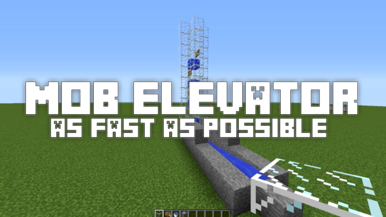 Mob Elevator As Fast As Possible: Minecraft Tutorial