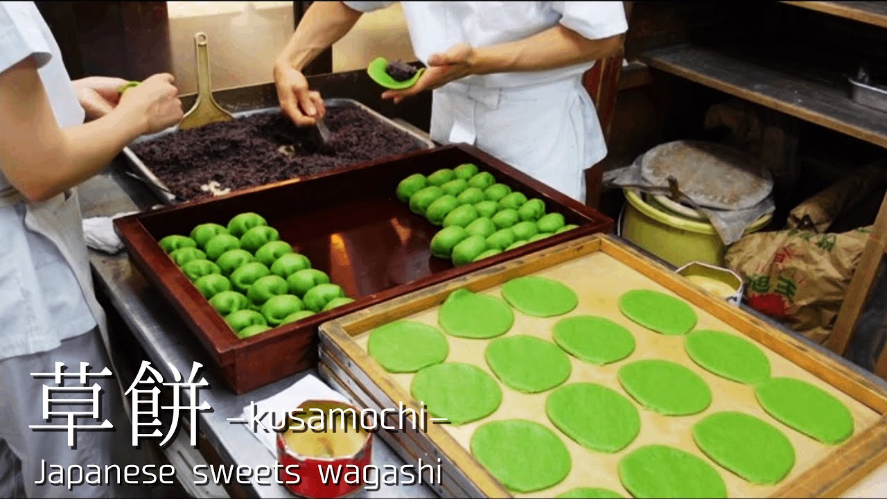 【ずっと見てられる職人のワザ】老舗和菓子店の草餅の作り方③【包餡】