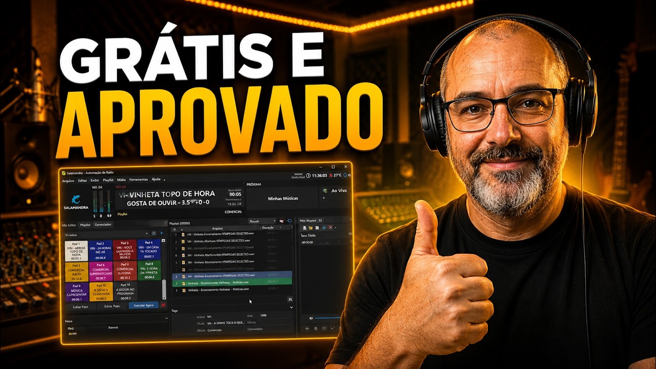 Automação de rádio grátis (SALAMANDRA) - Download e Instalação