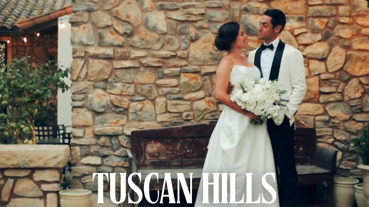 Tuscan Hills Wedding Higlights | Weathered Stone and Endless Vineyards | Agape Films