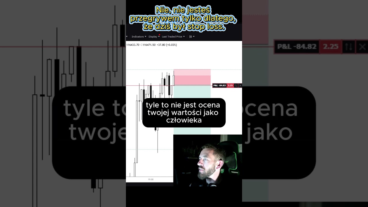 Nie, nie jesteś przegrywem tylko dlatego, że dziś był stop loss.