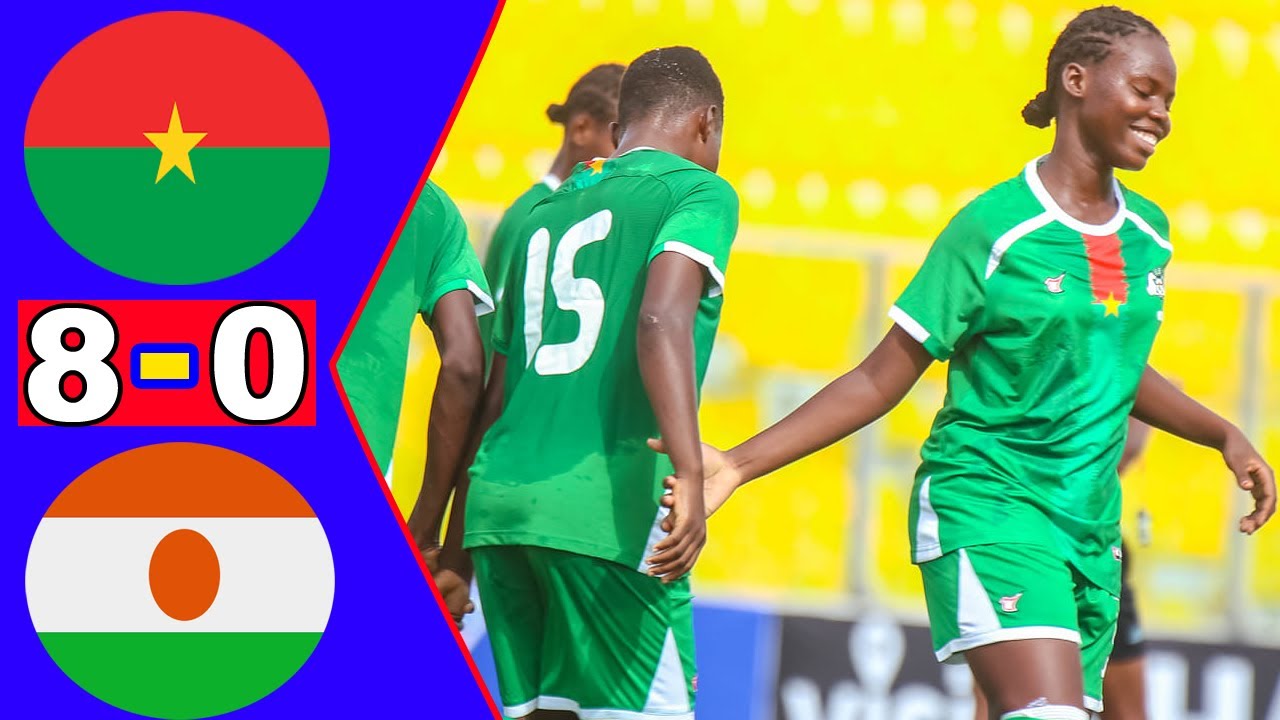 Burkina Faso 🆚 Niger 8 - 0 : Résumé de la rencontre : Tournoi UFOA (B) U20 féminin 2023