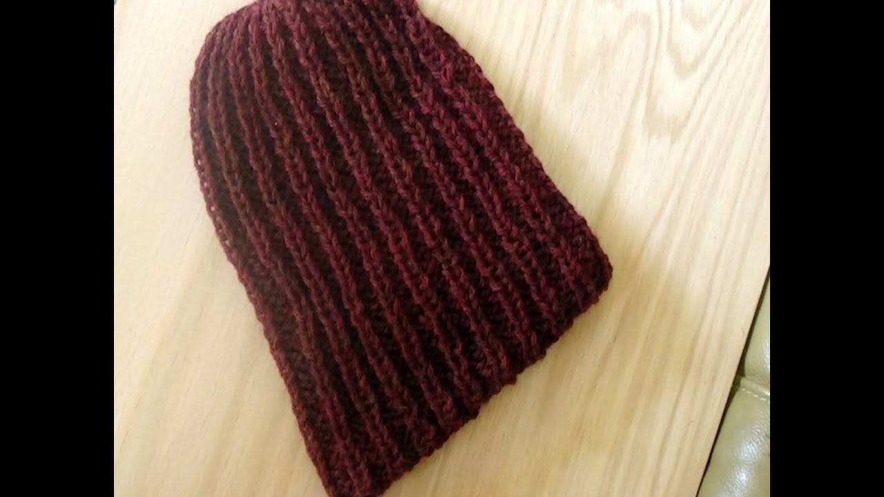Cómo Tejer Gorro para Hombre. Men's Hats Free Knitting Patterns 2 agujas, tricot, palitos (218)