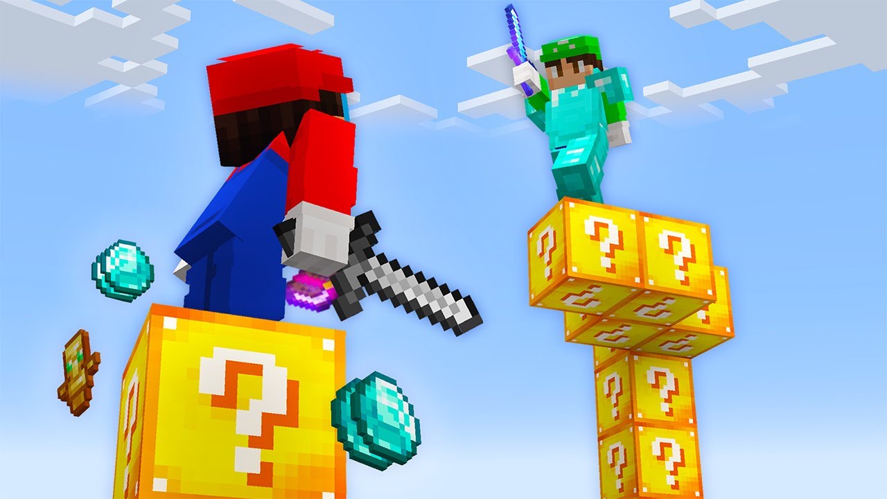 Minecraft LUCKY BLOCK Pillars!