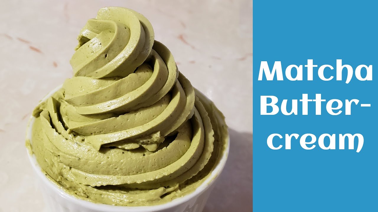 Matcha Buttercream Recipe || Swiss Meringue Base