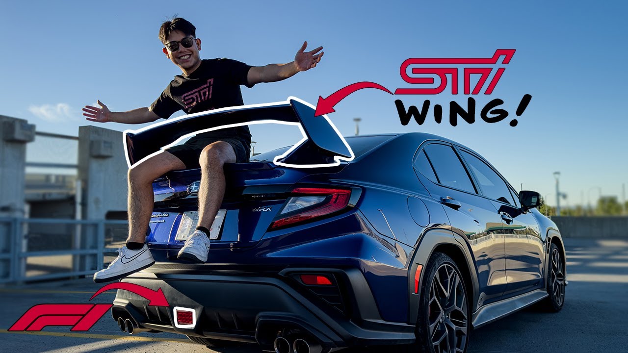 Trying to Fix Subaru’s UGLIEST Rear End Design | 2024 WRX (STI Wing + F1 Light)