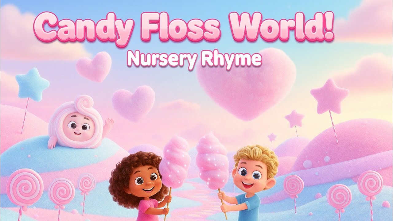 “Candy Floss World – Fun Nursery Rhyme for Kids | Sweet Preschool Learning Song”