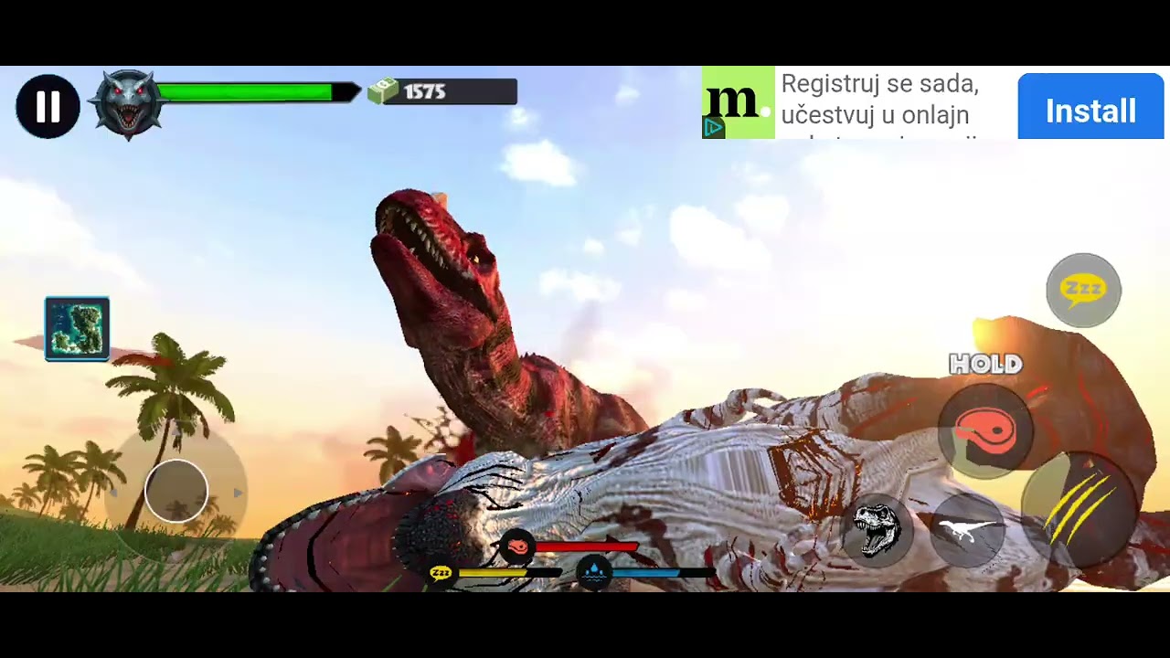 Playing Jurassic clash