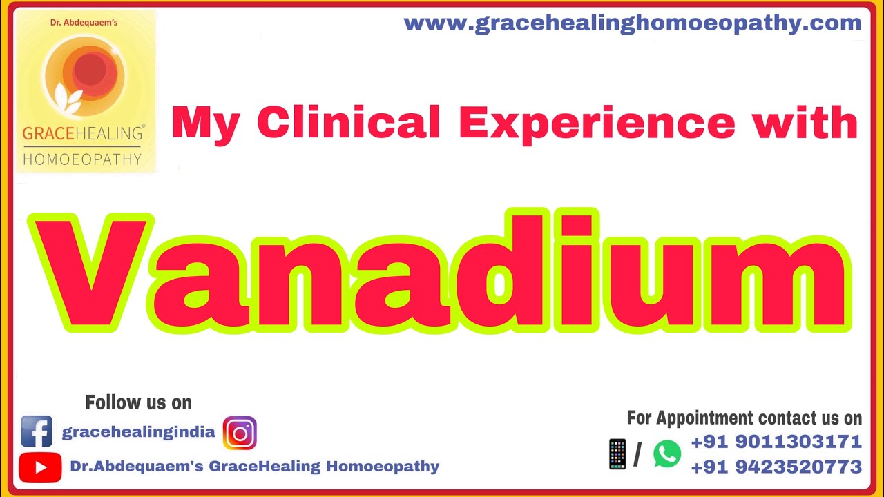My Clinical Experience with Vanadium