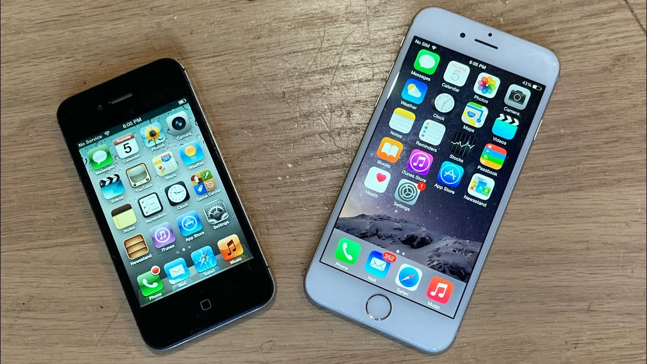 iPhone 4s on iOS 5.1.1 vs iPhone 6 on iOS 8.3
