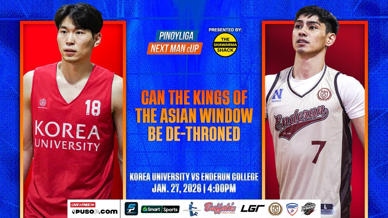 PINOYLIGA NEXT MAN CUP S4 | KOREA UNIVERSITY TIGERS VS ENDERUN COLLEGE TITANS