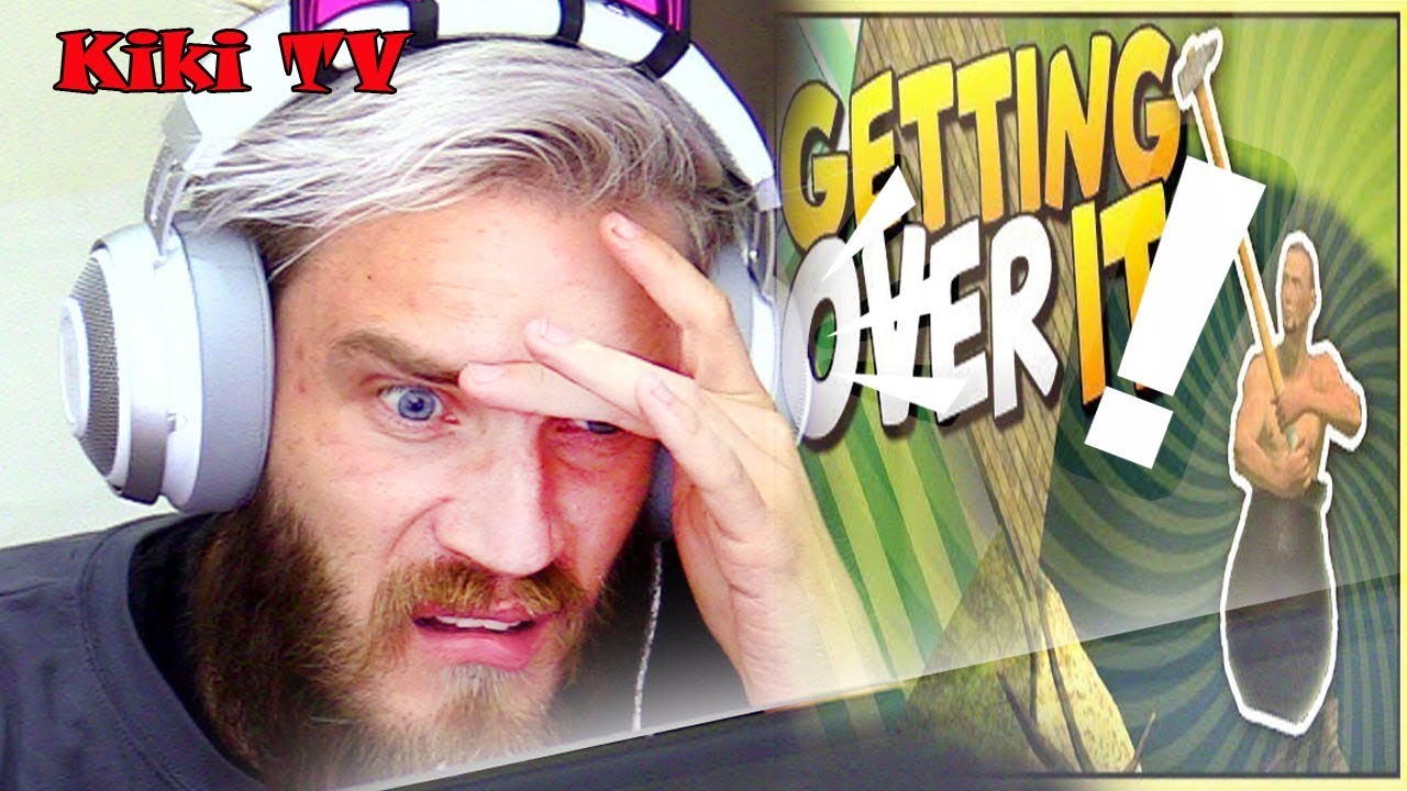 Pewdiepie can't play game GETTING OVER IT - [ Compilation funny ]