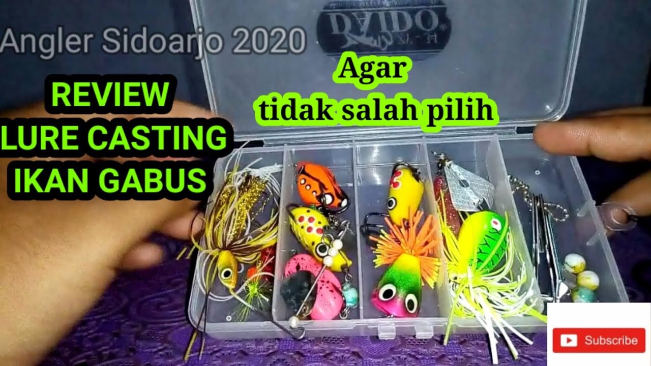 Riview Berbagai macam Lure Casting ikan Gabus