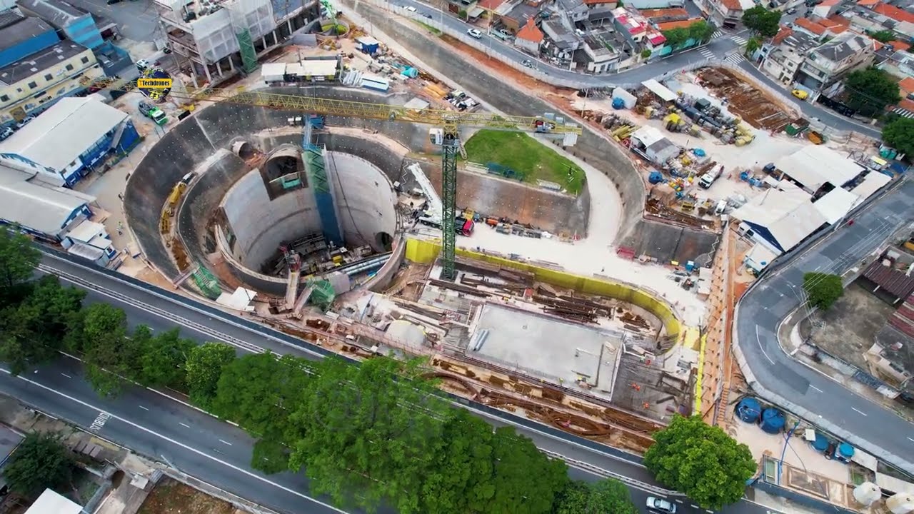 OBRAS EXPANSÃO DA LINHA 2 VERDE DO METRÔ NAS FUTURAS ESTAÇÕES ORFANATO E SANTA CLARA