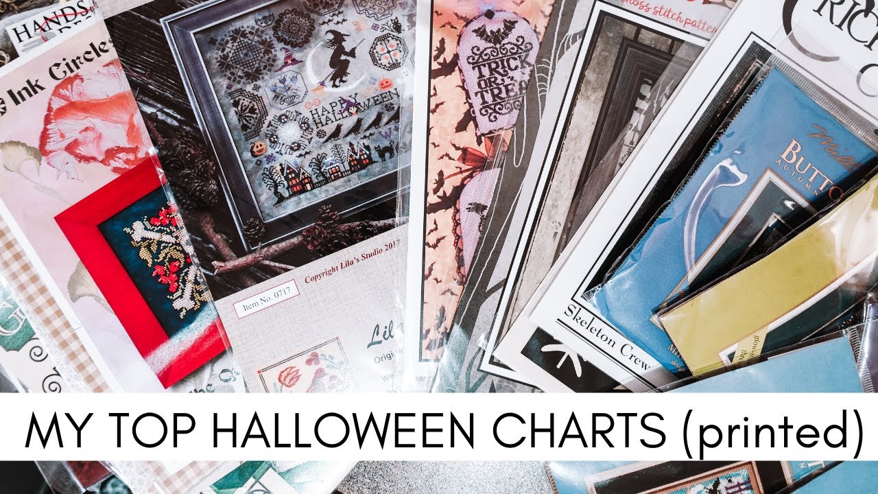 My TOP Halloween charts (printed) | Flosstube