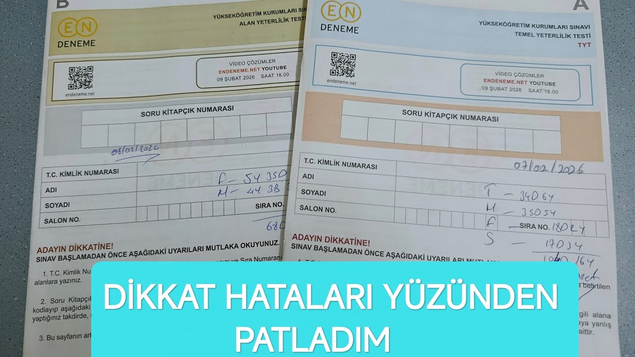 ENDENEME TYT- AYT SONUCUM #yks2026 